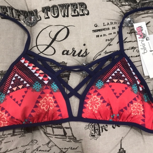 Bikini Lab Junior's Girls Sun Bralette Top - Picture 3 of 8